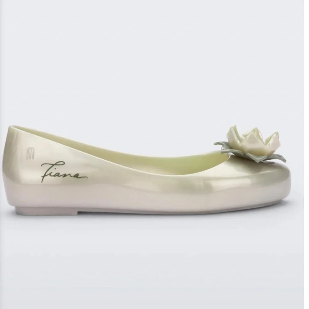Mini Melissa + Sweet Love Ballet Flat Disney Princess Tiana Size 2